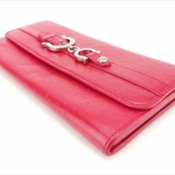 Salvatore Ferragamo Wallet Purse Ganchini Pink Woman Authentic Used E1340 - Picture 3 of 8